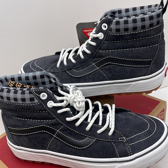 Vans Women’s Sk8-Hi Mte-1 Plaid Grey/White
VN0A5HZYGYW Boots Sneakers - Picture 9 of 16
